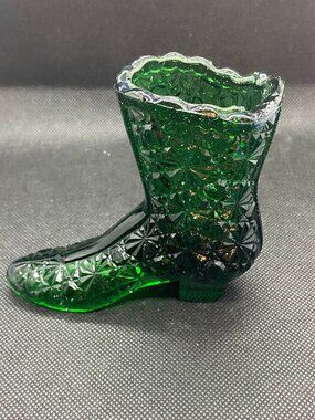 Green Tall Boot with tassel